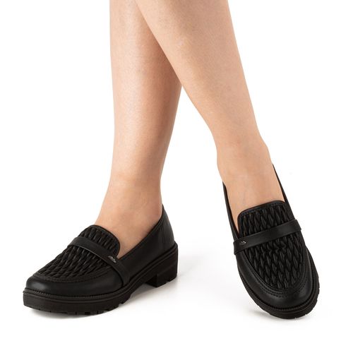 Sapato Dakota  Loafer Tratorado Preto