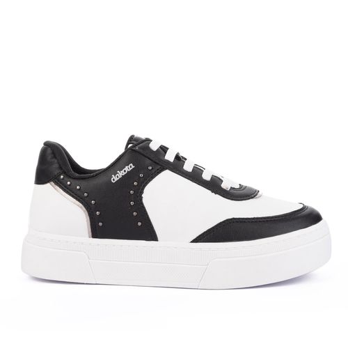 Tênis Dakota  Flatform Branco e Preto