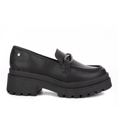 Sapato Tanara  Loafer Tratorado Preto