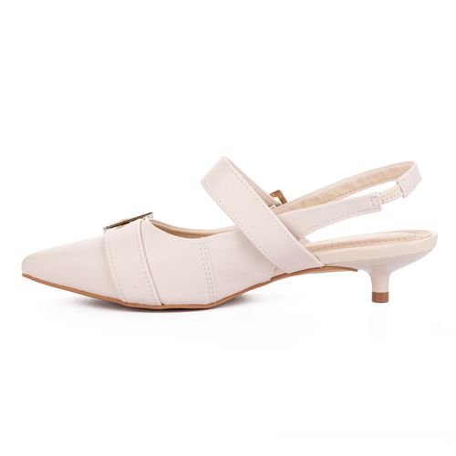 Sapato Tanara  Slingback Bege