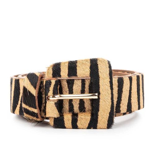 Cinto Dakota  de Couro Animal Print