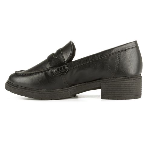 Sapato Campesí  Loafer de Salto Bloco Preto