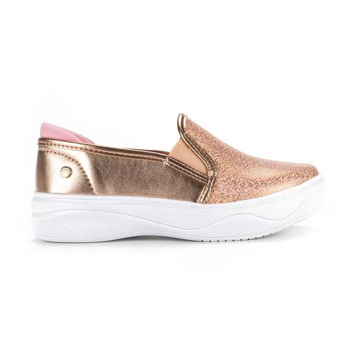 Tênis Pink  Cats Infantil Slip On Metalizado