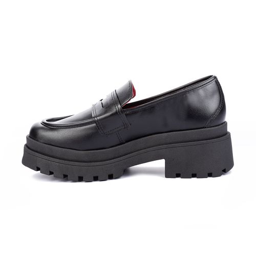 Sapato Tanara  Loafer Tratorado Preto