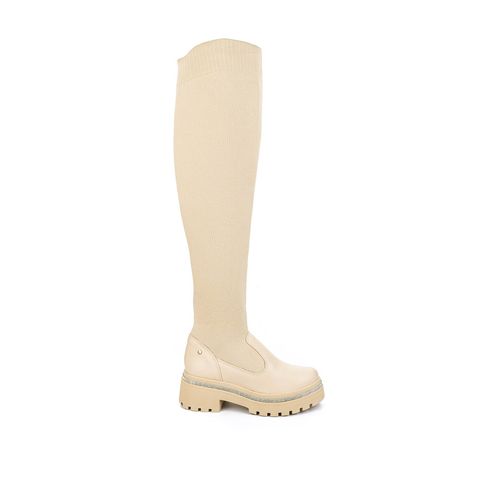 Bota Tanara Over Bege Claro