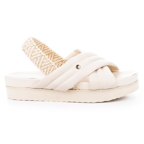 Sport Sandal  Tanara Flatform com Tiras Macias Bege