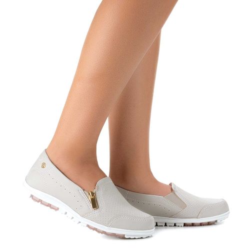 Tênis Kolosh  Slip On de Calce Fácil Cinza