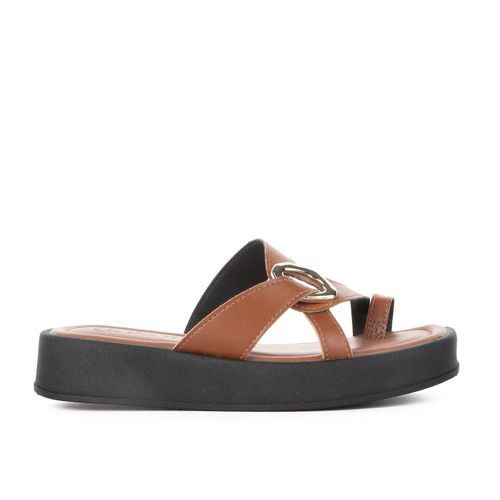 Slide Dakota  Flatform Caramelo