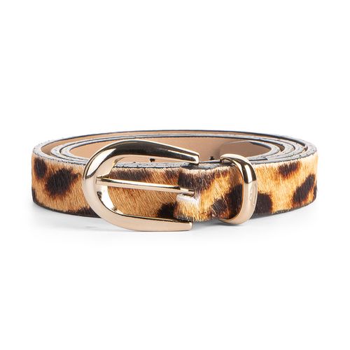 Cinto Dakota  de Couro Animal Print