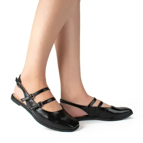 Sapatilha Dakota  Slingback Preta