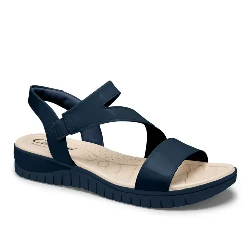 Sandália Campesí Flatform Azul Marinho