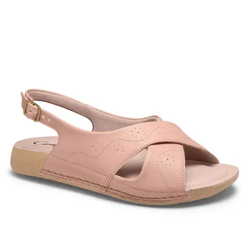 Sandália Campesí Flatform Rosa