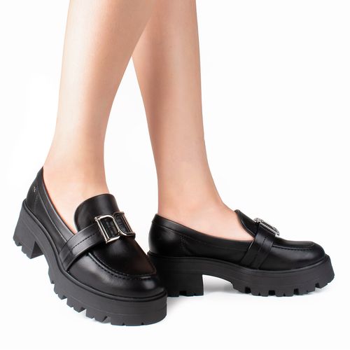 Sapato Dakota Loafer Tratorado Preto