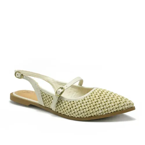 Sapatilha Tanara Slingback Bege