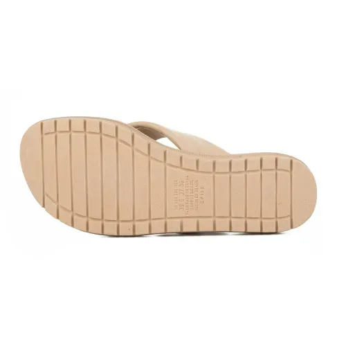Chinelo Campesí  Flatform Bege