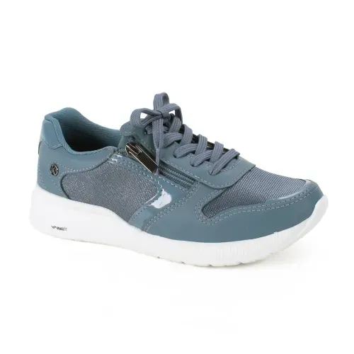Tênis Kolosh Jogging de Calce Fácil Azul