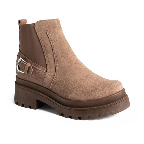 Bota Tanara de Cano Curto em Couro Marrom