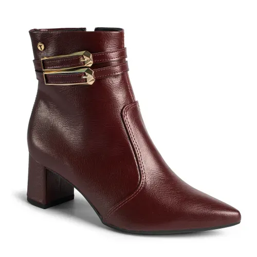 Bota Tanara de Cano Curto Bordô