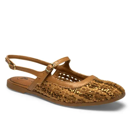 Sapatilha Tanara Slingback Bege