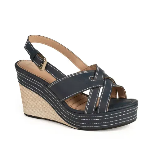 Sandália Tanara Anabela Azul