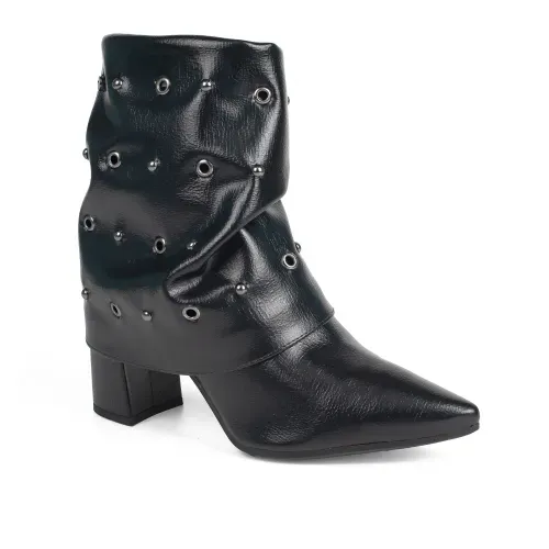 Bota Tanara de Cano Curto Preta